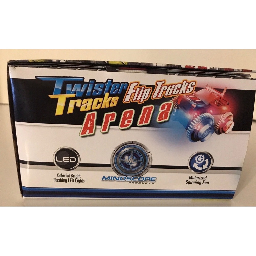Mindscope Twister Tracks Flip‎ Trucks Arena Motorized Red LED Truck Playset NEW